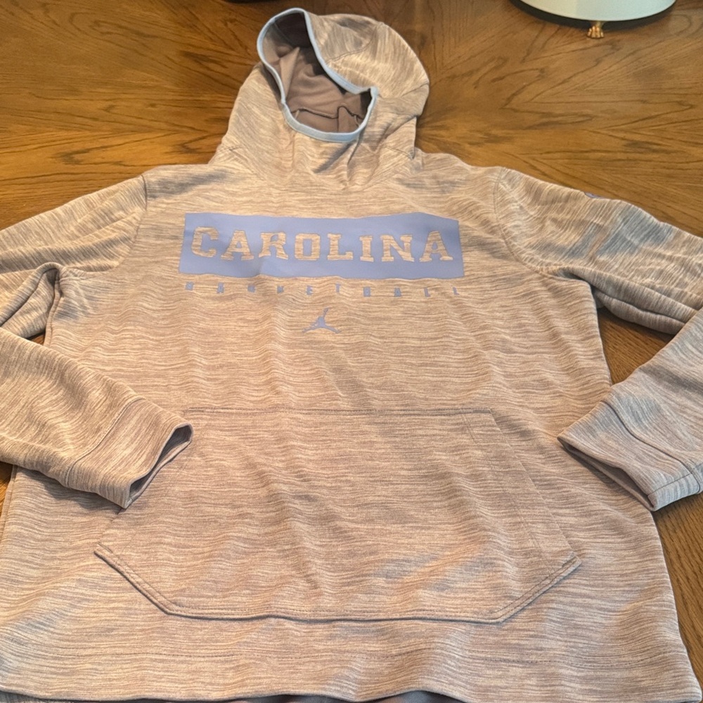 Carolina Basketball Heather Gray Hoodie